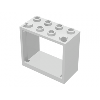 Raam 2x4x3 Frame Open Noppen White